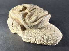 ANCIENT PRE COLUMBIAN TAINO STONE ZEMI TRIGONOLITH FIGURE – CIRCA 1000-1500 CE