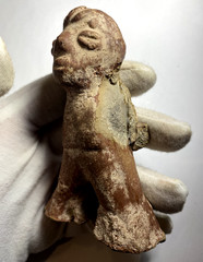 Pre-Columbian West Mexico Terracotta Standing Figure, Nayarit Style, 300 BC