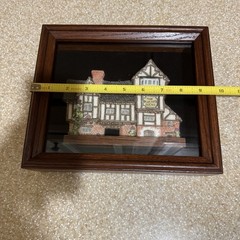 David Winter Framed Shadow Box The Plucked Ducks Cottage 1989 Vintage Retired