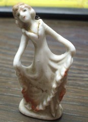 UNKNOWN FIGURINE – DANCING LADY? – Marked Japan