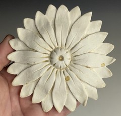RETRO Vintage Wall Hanging Plaster Sunflower Flower Rosette 1970s 80s 90s Decor