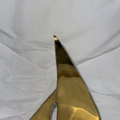 Vintage Brass Sailboat Modernist Design Mid Century Modern 71/2″ Tall