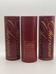 3 Vintage Avon Charisma Perfumed Talc Dusting Powder 3.5 Oz Lot