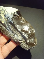 Lower Paleolithic – Superb Acheulean side scraper. c.450,000 BP.