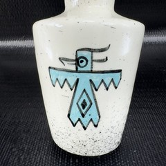 Loma of Arizona Pottery Southwestern Vase Vessel Blue Bird Pottery Stoneware VTG