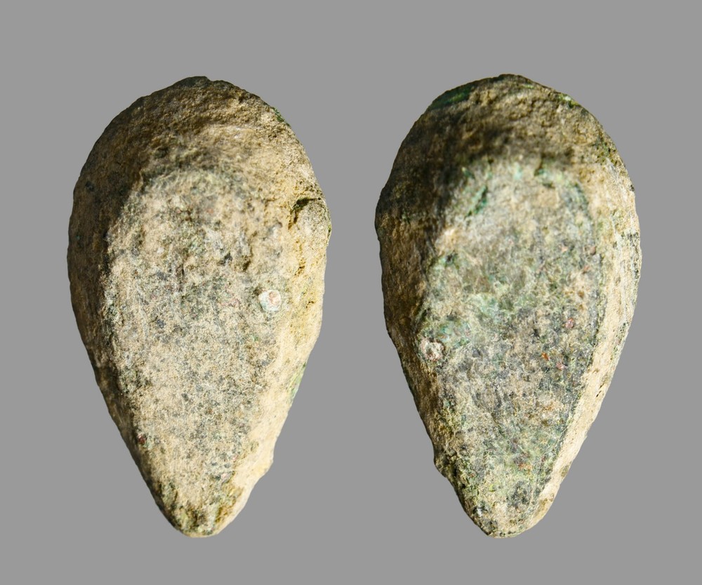 Ancient Judaean Bronze Teardrop Commercial Weight – Biblical Iron Age – 8.78gram