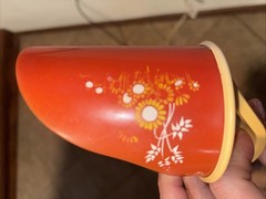 Avon Country Kitchen Soup Scoop Decoration Orange Flowers