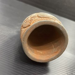 Unique Ancient Near Eastern Chlorite Stone Cup/Vase With Scene All Round