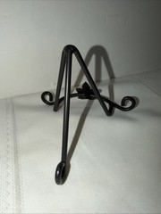 Longaberger Foundry SMALL TABLETOP EASEL Black Wrought Iron