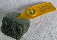 300 BC Authentic Ancient Roman hololith Ring Engraved Gemstone Depict Eagle