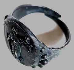 300 BC Ancient Roman Silver Ring Lady Justice goddess moral force in judicial