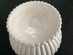 Unbranded Light Pinkish Color Glass Pedestal Dish