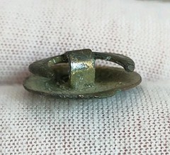 Vintage 1930s Football Badge Metal Detecting Find (313)
