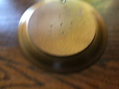 Small Decorative Wooden Dish Wall Plaque from Switzerland