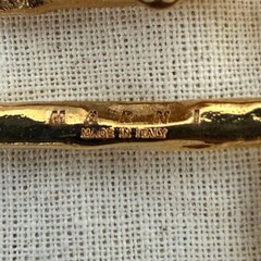Marni Brooch Pin Logo Gold Color Unused Fashion Accessory