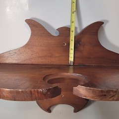 VTG Antique Wood Victorian Edwardian Crescent Moon Unique 18″ x 8″ x 12″