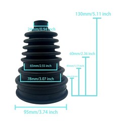 Universal Thick CV Joint Boot Kit Axle Shaft Dust Boot Waterproof Protector