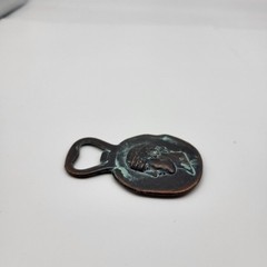 Vintage Greek Greece Bronze replica coin bottle opener souvenir