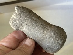 AMAZING PRE-COLUMBIAN LLAMA EFFIGY PESTLE GRINDING STONE FROM PERU MOTLEY COA