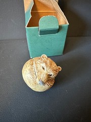 Harmony Kingdom Candy Canadian Bear UK Made Box Figurine Roly Poly 2 X signed
