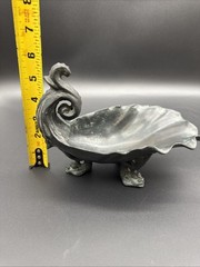 VTG Maitland Smith Hand Made Bronze Shell Footed Serpent Fish Trinket Dish Art