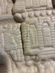 2 Burwood Products Sculpted Plastic Victorian Mansion House Wall Hangings 1980s
