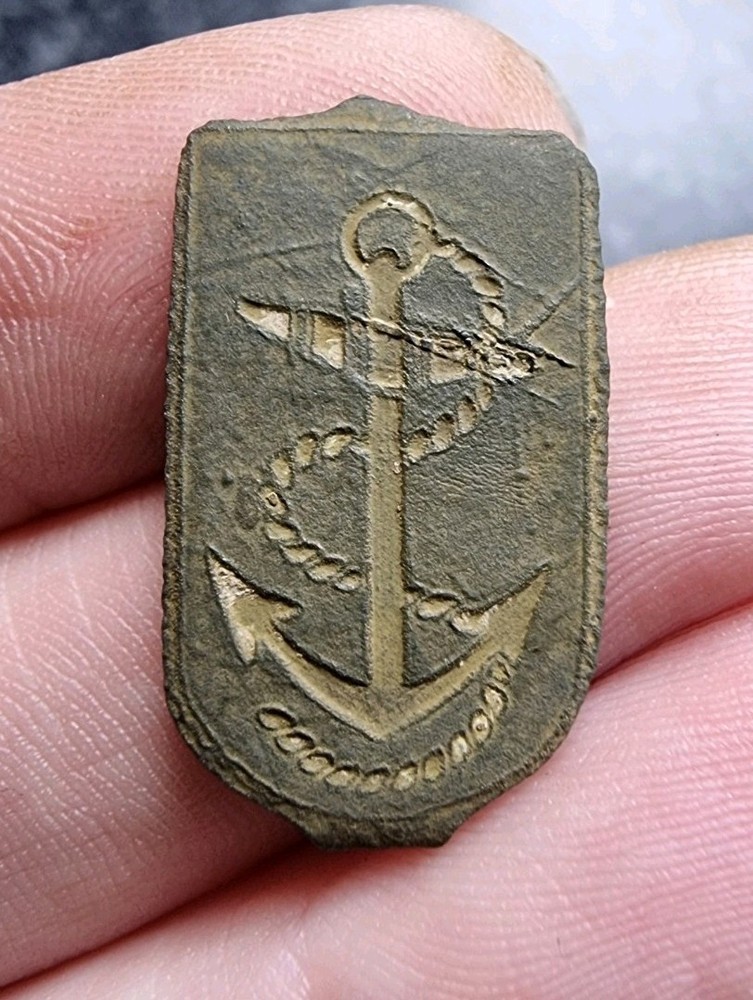 Rev War Royal Navy Anchor Clog Clasp Georgian 18thc Detecting Find Antique