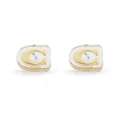 COACH Jewelry Women’s Signature C Lucite Stud EarringsJapan Shipping
