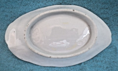 Unbranded vintage 7″ long gold leaf design trinket bowl porcelain