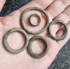 Celtic Ring Proto Money Ancient Currency Bronze Antique Metal Detecting Find (3)
