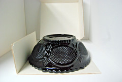 VTG Avon 1876 Cape Cod Collection Serving Bowl w Box 1986 Ruby Red Glass NIB