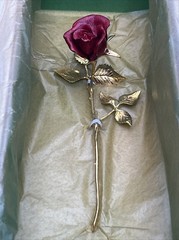 Franklin Mint Forever Rose 8″ Long Original Packaging