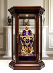 Faberge eggs Imperial Royal Handmade Fabergé egg Trinket 24k Gold 300 Swarovki