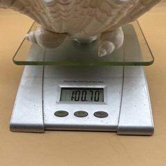 ￼Vintage 1980’s Fitz and Floyd Footed Seashell Dish, “Coquille” H-5” W-8” D-7”