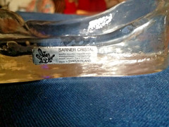 Sarner Crystal ~ Switzerland ~ Glass Slipper / Shoe Trinket Dish ~ Free UK P&P