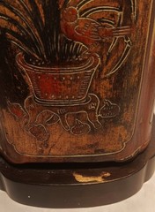 1950s FREDERICK COOPER vtg asian tea canister hollywood regency table lamp art
