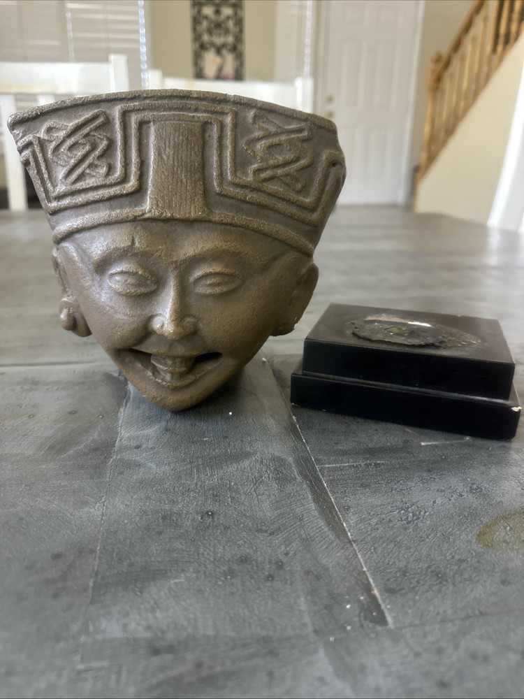 Pre-Columbian Veracruz Mexico Laughing Head Statue *Read*