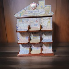 Enesco Calico Kittens Purr-fect Personalities Painted Wood Display Shelf Stand