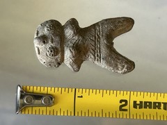 RARE AUTHENTIC PRE-COLUMBIAN VALDIVIA HUMAN EFFIGY CLAY FIGURE, ECUADOR STATUE