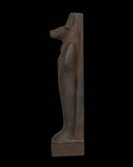 Ancient Egyptian God Anubis Ushabti Statue Mummiform Jackal Deity Stone Figurine