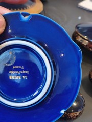 Limoges Castel French Porcelain Blue & gold Collection 10 Piece Set Miniature