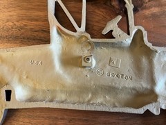 Vintage Sexton Car Wall Plaque Made In USA Model T Style Cast Aluminum MCM