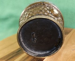 Champleve Brass Japanese Lamp Base W/Enamal Inlay Converted Urn Unknown Period