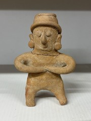 AMAZING AUTHENTIC PRE-COLUMBIAN HUMAN EFFIGY CLAY FIGURE ~ MEXICO, STATUE, DOLL