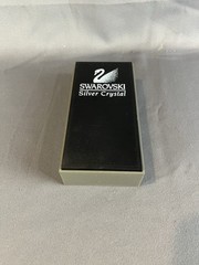 Swarovski Silver Crystal Retail Store Display Stand Black Logo Showcase