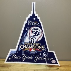NY YANKEES 2009 WORLD SERIES CHAMPIONS PENNANT 27 TIME FALL CLASSIC BANNER MLB