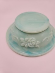 Avon Jadeite Mini Bowl and Pitcher Set Vintage-NO TOPPER