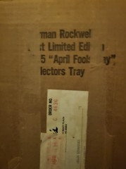 Two Trays: 1975 & 1976 Norman Rockwell Saturday Eve Post April Fools Day covers