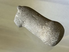 AMAZING PRE-COLUMBIAN LLAMA EFFIGY PESTLE GRINDING STONE FROM PERU MOTLEY COA