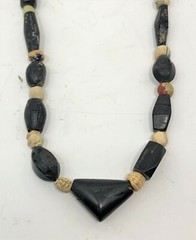 Greek Phoenician Roman Jet and Glass Necklace I Millennium BC